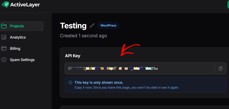 ActiveLayer API key