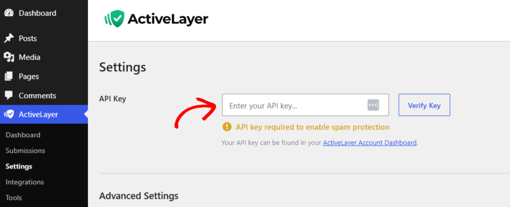 api key activelayer